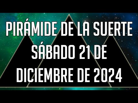 ? Pirámides para mañana Sábado 21 de Diciembre de 2024 - Lotería de Panamá