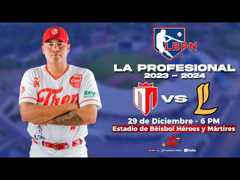Tren del Norte  VS Leones de León - Liga de Béisbol Profesional Nacional (LBPN) – 2023 - 2024