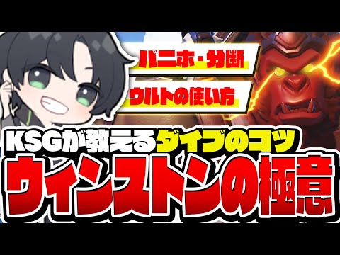 ウィンストンのミクロとマクロ！バニホ＆分断を抑えてゴリラを１段階レベルアップ！【オーバーウォッチ2/OW2】