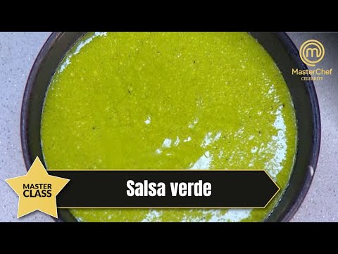 Explora la fácil receta para cocinar una salsa verde | MasterChef Celebrity