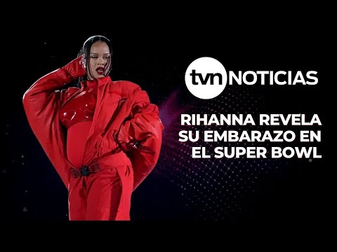 Rihanna brilla y revela su embarazo en el show de medio tiempo del Super Bowl