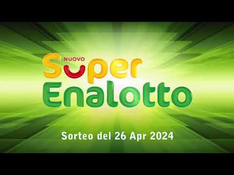 Resultado del Super Enalotto de Italia, resultado del 26 de abril del 2024