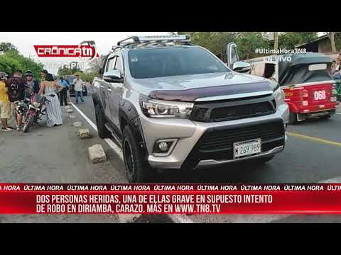 Fuerte balacera en Diriamba deja dos personas heridas - Nicaragua