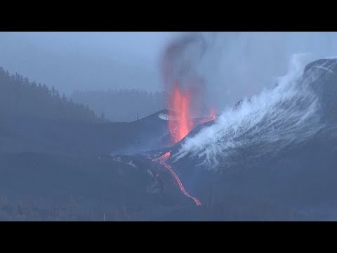Nueva boca eruptiva en el volcán de La Palma