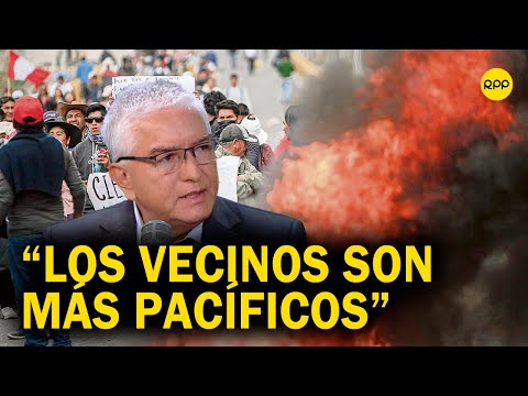 Héctor Acuña sobre protestas en La Libertad: Las acciones de vandalismo es producto de infiltrados