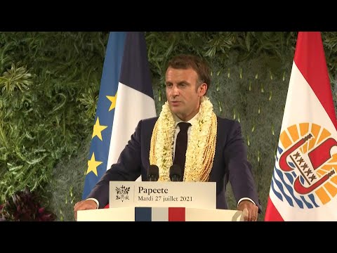 Macron déclare que la France a une dette envers la Polynésie française | AFP Extrait