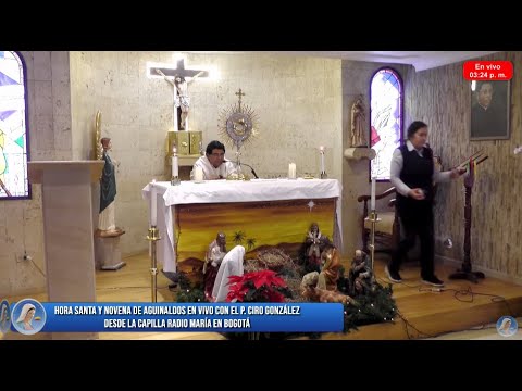Hora santa y novena de aguinaldos en vivo con el P. Ciro González - 22 de diciembre de 2023