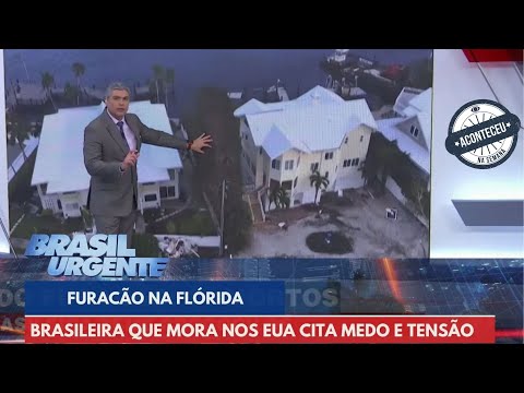 Aconteceu na Semana | Brasileira na Flórida diz ter medo de crocodilos após passagem do furacão