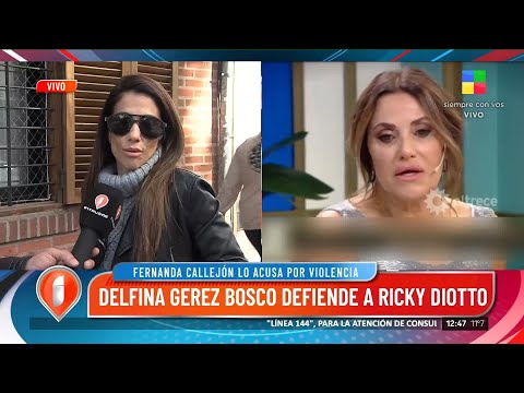 El enojo de María Fernanda Callejón y la defensa de Delfina Gerez Bosco a Ricky Diotto