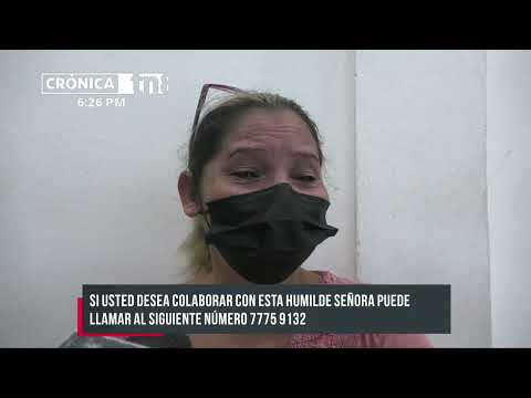 Mujer de escasos recursos pide ayuda para construir su casa - Nicaragua