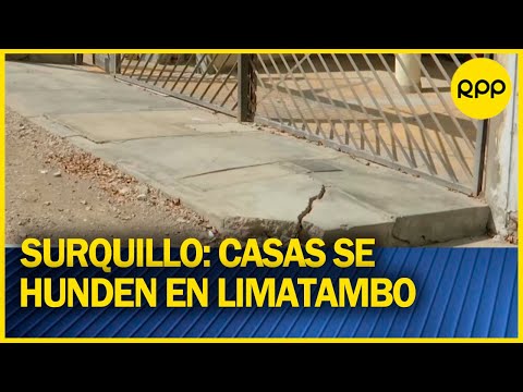 Vecinos preocupados por hundimiento de casas en Limatambo