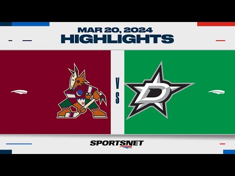 NHL Highlights | Coyotes vs. Stars - March 20, 2024