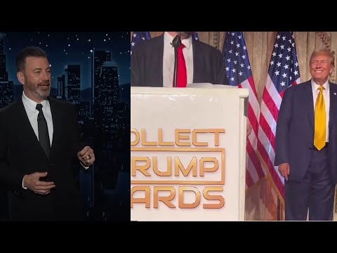 Jimmy Kimmel rips Trump Crypto NFT' Nutjobs  Mar-A-Lago Partying