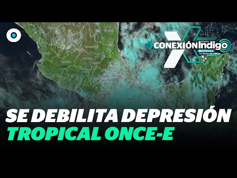 Depresión tropical Once-E se degrada a baja presión frente a las costas del Pacífico mexicano