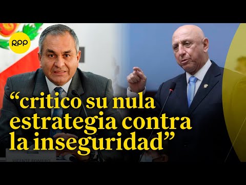 José Cueto critica la nula estrategia contra la inseguridad del ministro del Interior