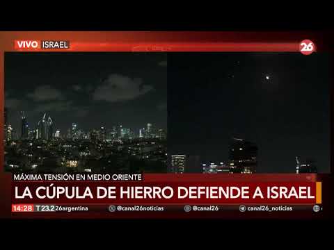 EN ESTE MOMENTO | La CÚPULA DE HIERRO defiende a ISRAEL de los MISILES de IRÁN