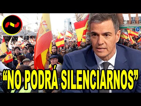 GRAN MANIFESTACIÓN contra Pedro Sánchez en Madrid