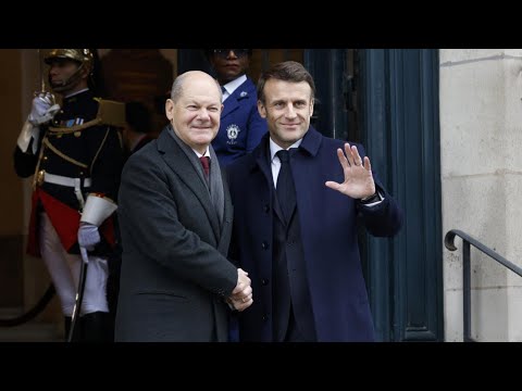 À Paris, Macron et Scholz tentent d'afficher l'image d'un couple franco-allemand soudé • FRANCE 24