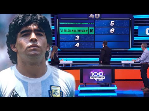 Las frases de Diego Maradona fueron recordadas en 100 argentinos dicen