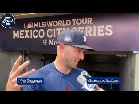 Alex Bregman sorprende hablando español en Mexico Series