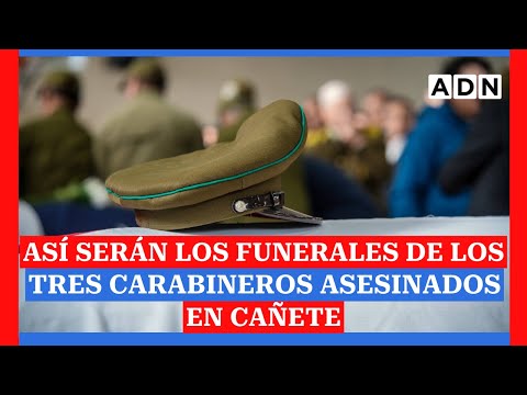 ASÍ SERÁN LOS FUNERALES de los tres carabineros asesinados en Cañete