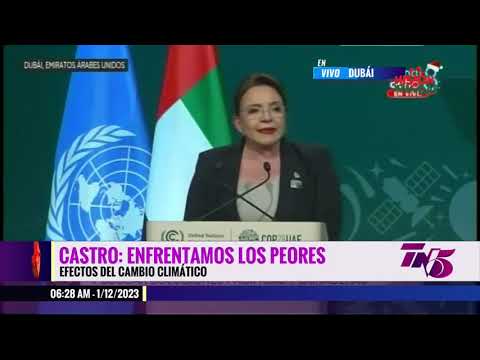 Presidenta Xiomara Castro participa en la Cumbre del Cambio Climático (COP28)
