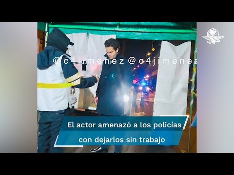 Actor Carlos Said conduce ebrio y acaba en el Torito; amenazó a policías con dejarlos sin trabajo