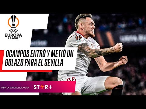 ¡QUÉ DEFINICIÓN! Lucas Ocampos ingresó y anotó un GOLAZO para el Sevilla en la #EuropaLeague