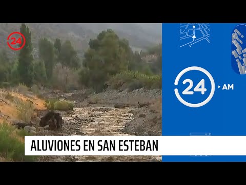 Alcalde de San Esteban por aluviones: Nunca había visto esto, no es común | 24 Horas TVN Chile