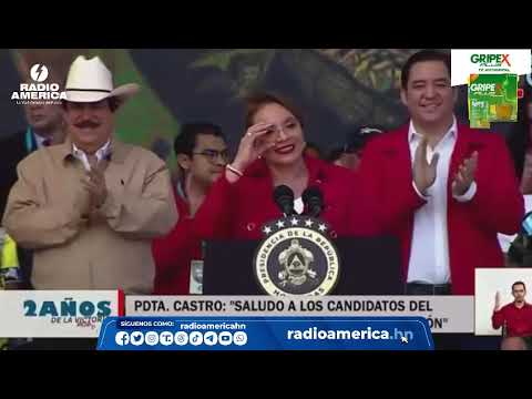 Discurso presidenta Xiomara Castro - Dos años de gobierno / Radio América