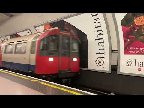 Piccadilly Line service arrives at Kings Cross St Pancras