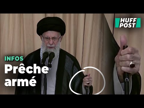 Ali Khamenei, le guide suprême d’Iran, met en garde Israël fusil à la main