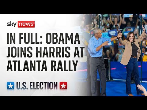 Kamala Harris & Barack Obama campaign together for first time as Springsteen makes guest appearance