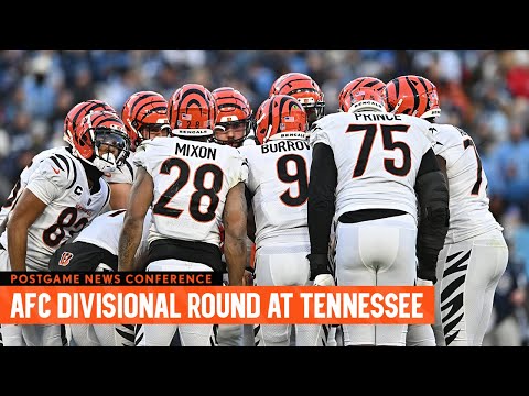Bengals Postgame News Conference | AFC Divisional Round at Tennessee video clip