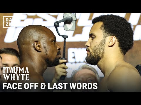 Moses Itauma & Dillian Whyte face off one last time and gave final words before fight night.