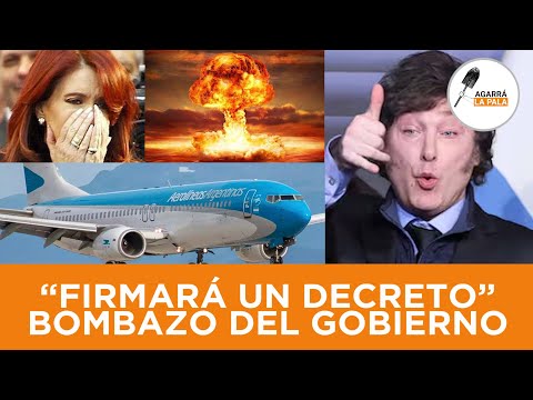 MILEI FIRMARÁ UN DECRETO PARA PRIVATIZAR AEROLÍNEAS ARGENTINAS Y HACE LLORAR AL ZURDAJE