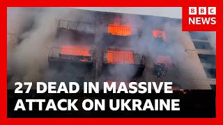 Thumbnail for the video "Massive Russian attack on Ukraine’s capital kills at least 25 and injures many more | BBC News" from BBC News