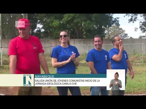 Saluda UJC inicio de jornada ideológica Camilo-Che