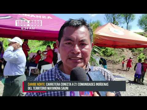 Musawás capital Mayangna ya cuenta con una nueva carretera en Bonanza - Nicaragua