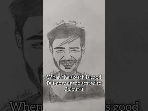 When the sketch is good  but ur too scared to colour it