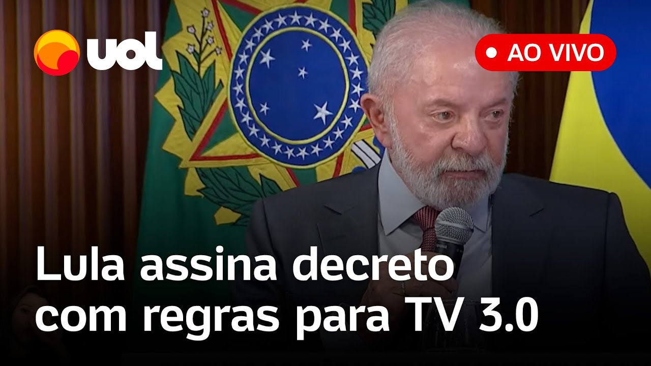 Lula fala ao vivo e assina decreto com novas regras para a TV aberta e gratuita acompanhe