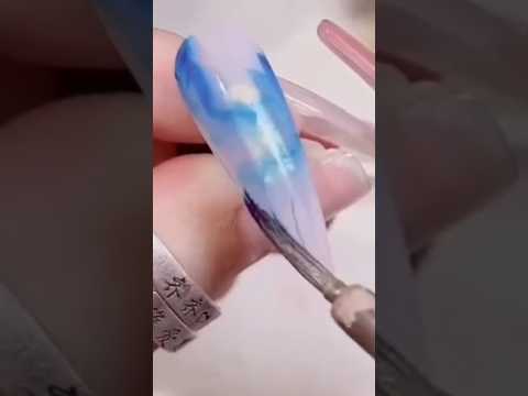|Title"Ocean Glow Nails 🌊✨ | Nghệ thuật nail sứa biển huyền ảo  Magical Jellyfish Nail Art" #shorts