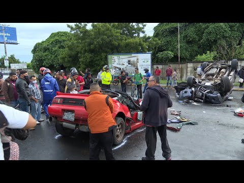 Accidentes de tránsito en las carreteras de Nicaragua dejan 16 fallecidos y 45 lesionados