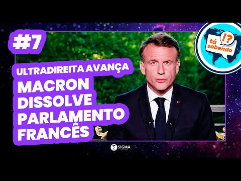 TÁ SABENDO? Por que MACRON dissolveu o Parlamento da França? EP 7 Claudia e Angélica | Colégio Sigma