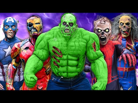 Zombie Superheroes VS Spider-Man VS Avengers!