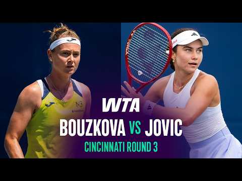 Marie Bouzkova vs. Iva Jovic | 2026 Cincinnati Round 3 | WTA Match Highlights