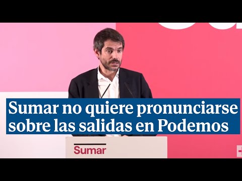 Sumar no quiere pronunciarse sobre la salida de Sotomayor y Alonso de Podemos