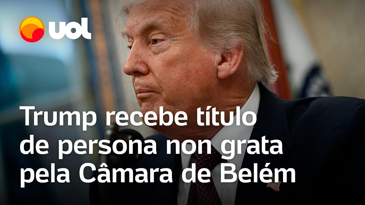 Trump é considerado persona non grata pela Câmara de Belém veja votação