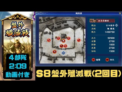 【信長の野望　覇道】S8盤外殲滅戦(２回目)【シーズン８】