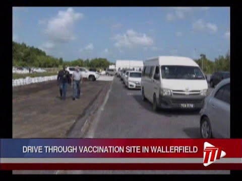 Drive Through Vaccination Site In Wallerfield